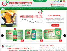 Tablet Screenshot of greenbiofeeds.com